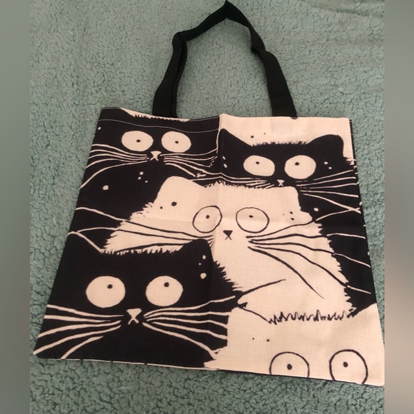 Fabric Cat Tote Bag - Picture 2 of 5